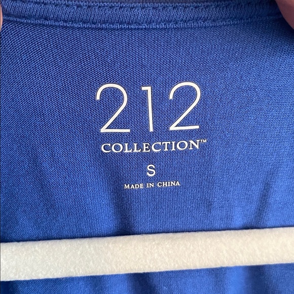 212 Collection Women’s Royal Blue Cowl Neck Tank Top Size Small - Picture 2 of 6